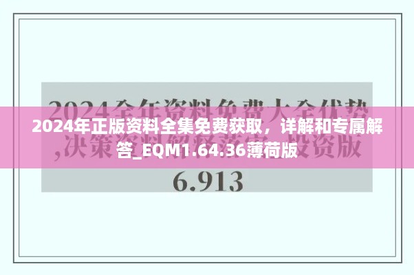 2024年正版資料全集免費(fèi)獲取，詳解和專屬解答_EQM1.64.36薄荷版