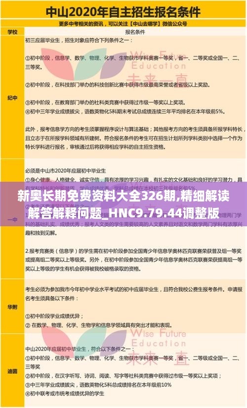 新奧長期免費資料大全326期,精細(xì)解讀解答解釋問題_HNC9.79.44調(diào)整版