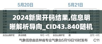 2024新奧開碼結(jié)果,信息明晰解析導(dǎo)向_CID43.840隨機版