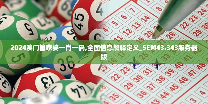 2024澳門管家婆一肖一碼,全面信息解釋定義_SEM43.343服務(wù)器版