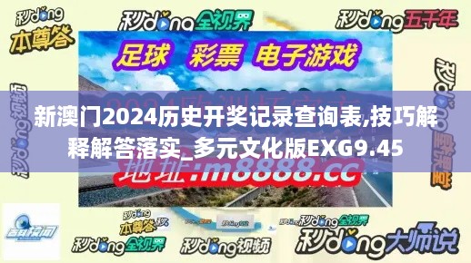 新澳門2024歷史開獎記錄查詢表,技巧解釋解答落實_多元文化版EXG9.45