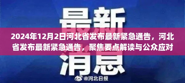 河北省最新緊急通告解讀與公眾應(yīng)對指南，聚焦要點(diǎn)解讀