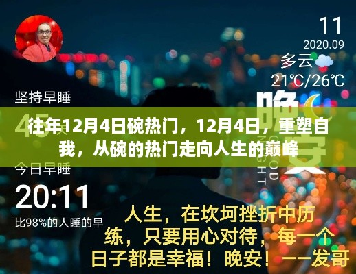 12月4日，從碗的熱門走向人生巔峰，重塑自我之旅