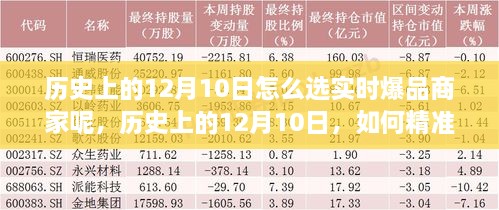 歷史上的12月10日，如何精準(zhǔn)選擇實(shí)時(shí)爆品商家策略揭秘？