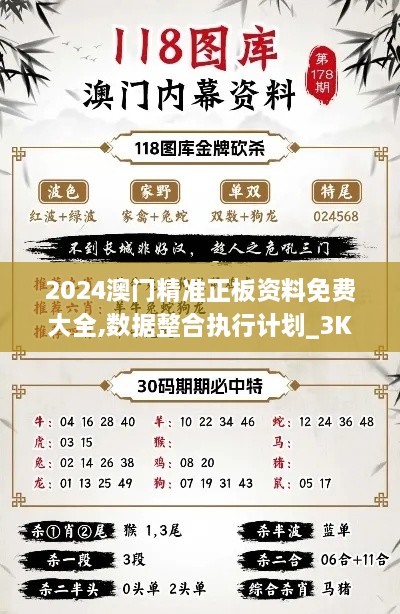 2024澳門精準(zhǔn)正板資料免費大全,數(shù)據(jù)整合執(zhí)行計劃_3K14.540