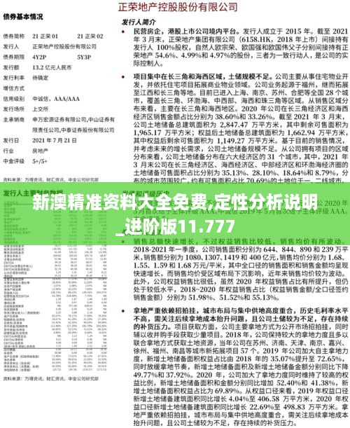 新澳精準(zhǔn)資料大全免費(fèi),定性分析說明_進(jìn)階版11.777