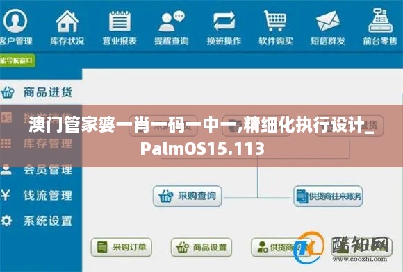 澳門管家婆一肖一碼一中一,精細化執(zhí)行設計_PalmOS15.113