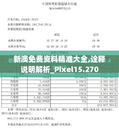 新澳免費資料精準大全,詮釋說明解析_Pixel15.270