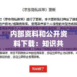 內(nèi)部資料和公開資料下載：知識共享與隱私保護(hù)的平衡之道