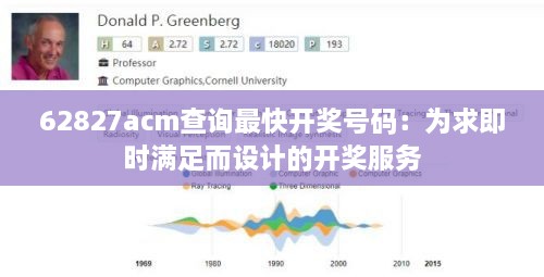 62827acm查詢最快開(kāi)獎(jiǎng)號(hào)碼：為求即時(shí)滿足而設(shè)計(jì)的開(kāi)獎(jiǎng)服務(wù)