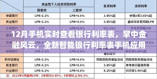 掌中金融風(fēng)云，實(shí)時(shí)查看銀行利率表的手機(jī)應(yīng)用