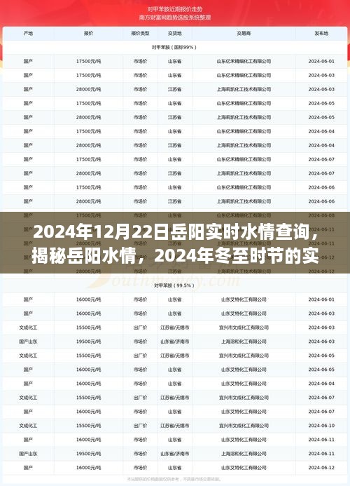 揭秘岳陽水情，冬至?xí)r節(jié)實(shí)時(shí)水情查詢指南（2024年）