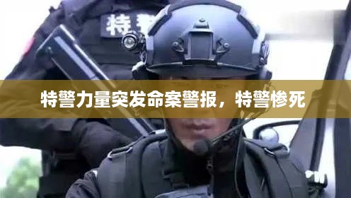 特警力量突發(fā)命案警報，特警慘死 