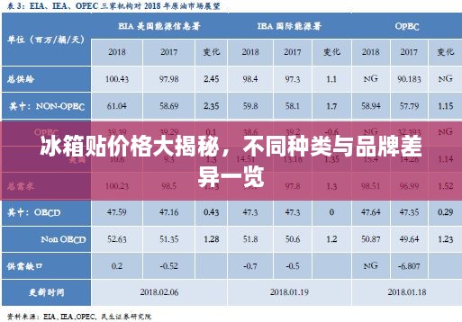 冰箱貼價(jià)格大揭秘，不同種類與品牌差異一覽