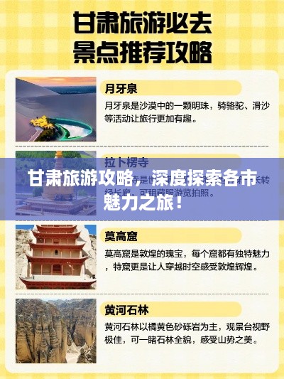 甘肅旅游攻略，深度探索各市魅力之旅！