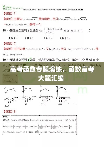 高考函數(shù)專題演練，函數(shù)高考大題匯編 